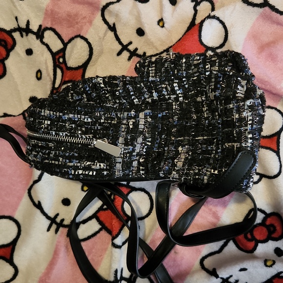 Forever 21 Tweed Backpack NWOT - Picture 3 of 5